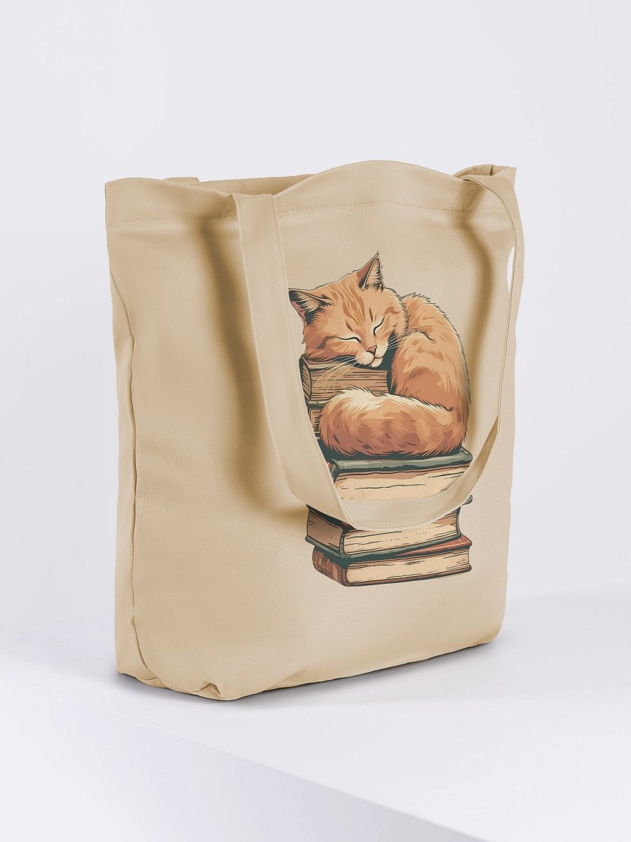 Bookish Cat Nap Tote Bag product image (4)