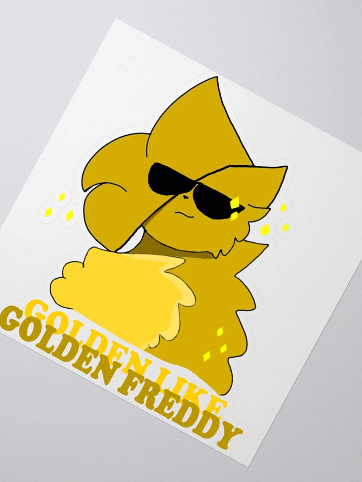Golden like Golden Freddy Kiss Cut Stickers product image (2)