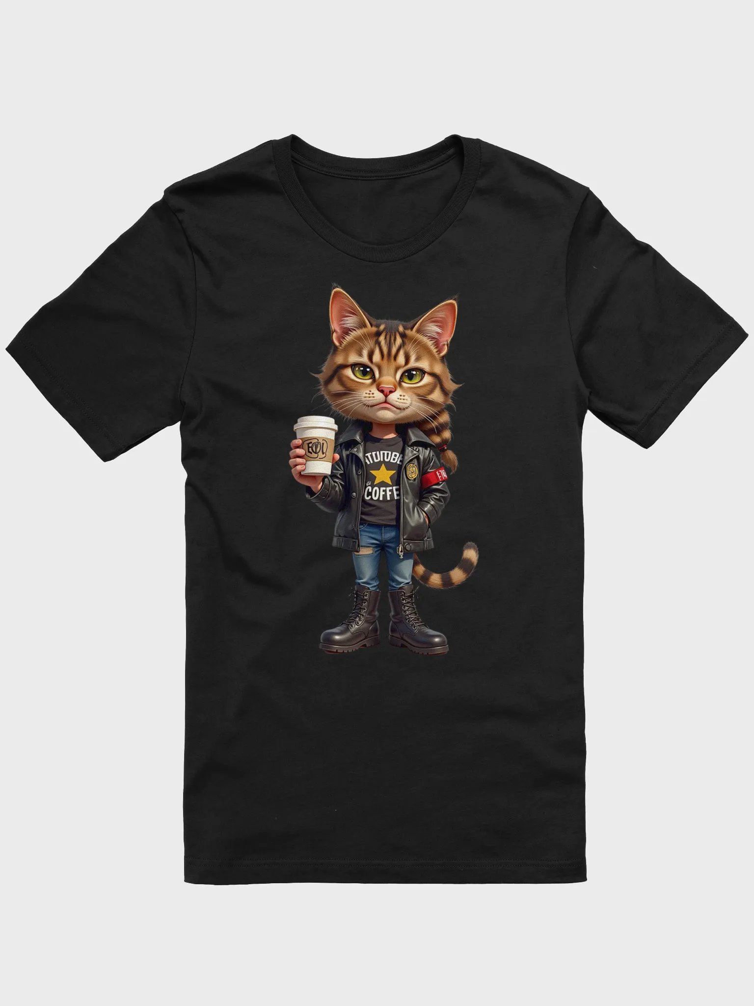 Confident Cat Street Style Tee product image (8)