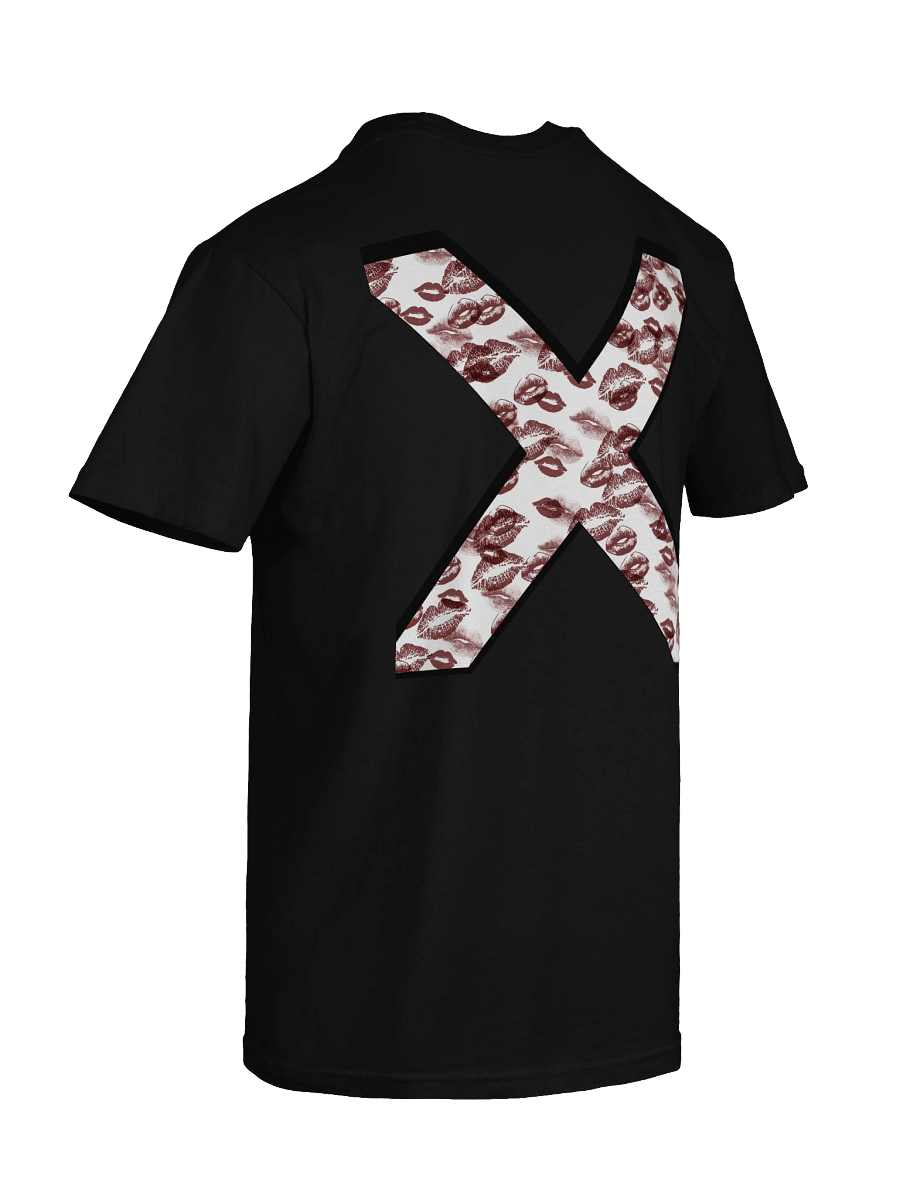 White X Burgundy Lipstick Kisses | Shirt product image (5)