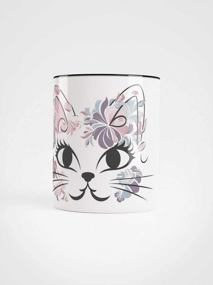 Cat Face Made Of Flowers Mug product image (15)