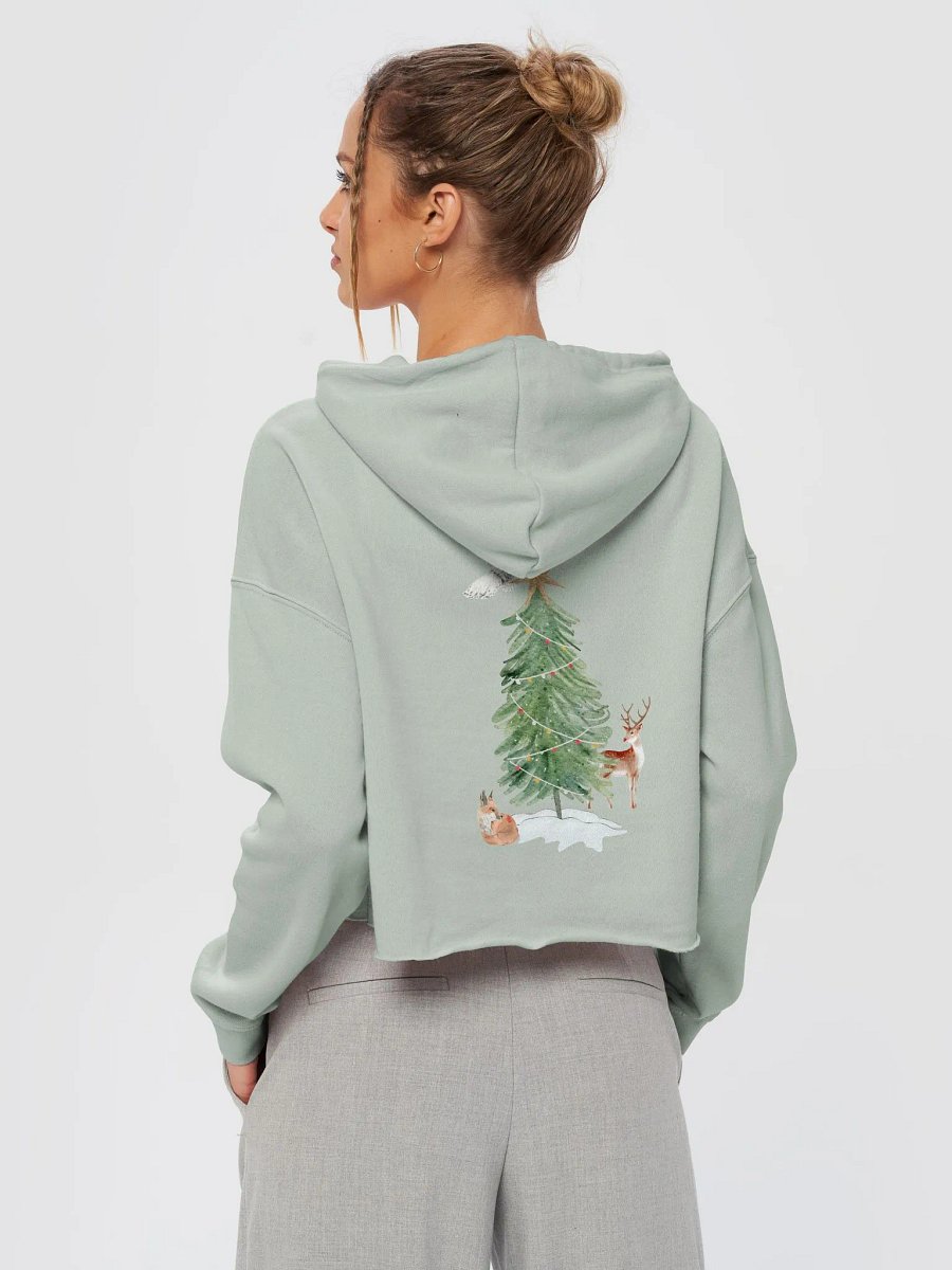Merry Yule Cropped Hoodie product image (20)
