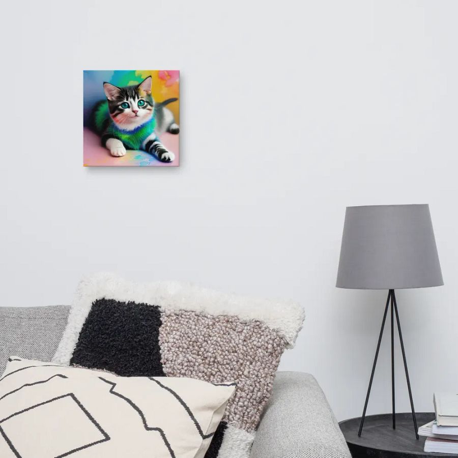 Cute Cat Digital Painting - v13 product image (10)
