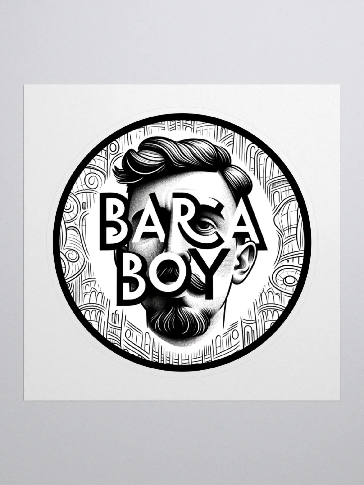 Barca Boy Sticker - Gaudí Face product image (1)
