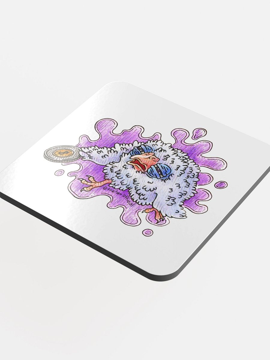Coin Bird Glossy Cork Coaster product image (4)