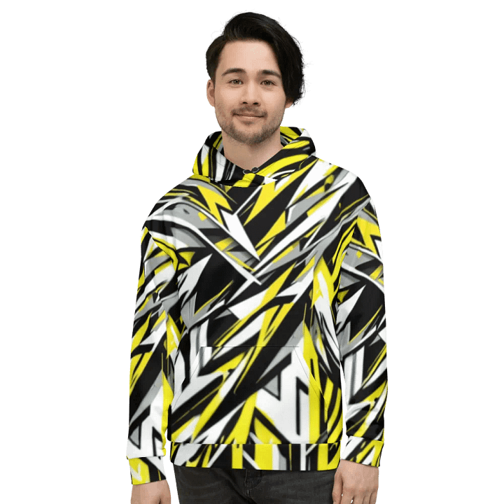 Dynamic Geometric Fusion Unisex Hoodie product image (2)