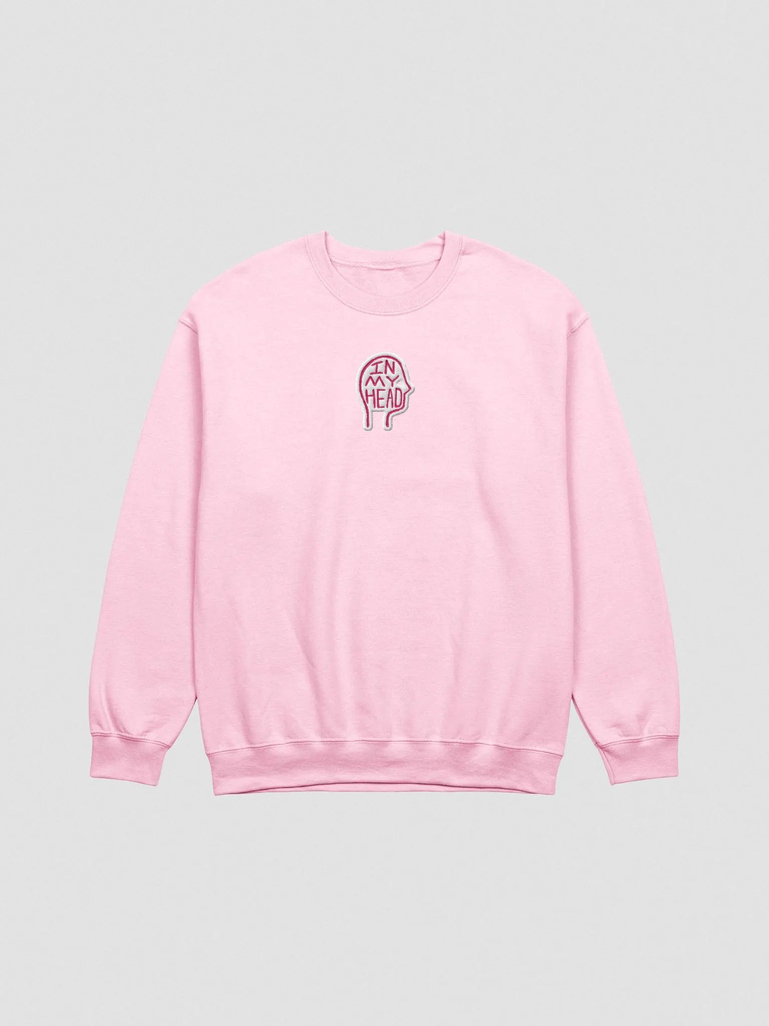 In My Head embroidered crewneck (pink bubble design) product image (2)