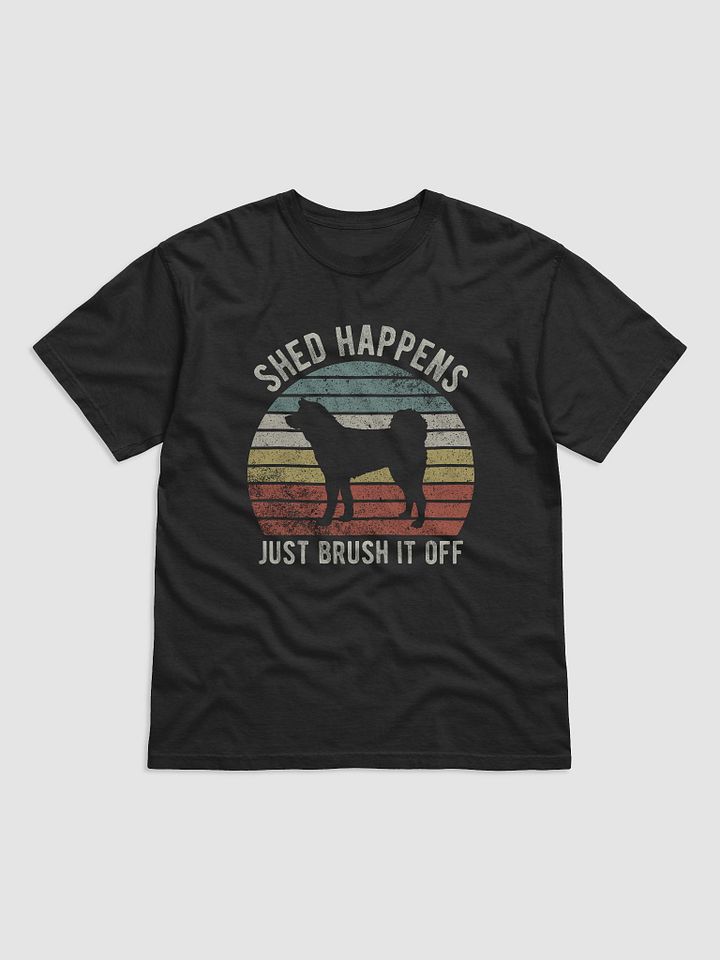 Shed Happens Tee | Funny Akita Inu T-Shirt for Dog Lovers | Retro Vintage Sunset Dog Lover T-Shirt product image (2)