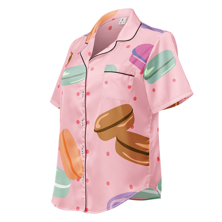 Colorful Macaron Dreams Women's Pajama Top product image (1)