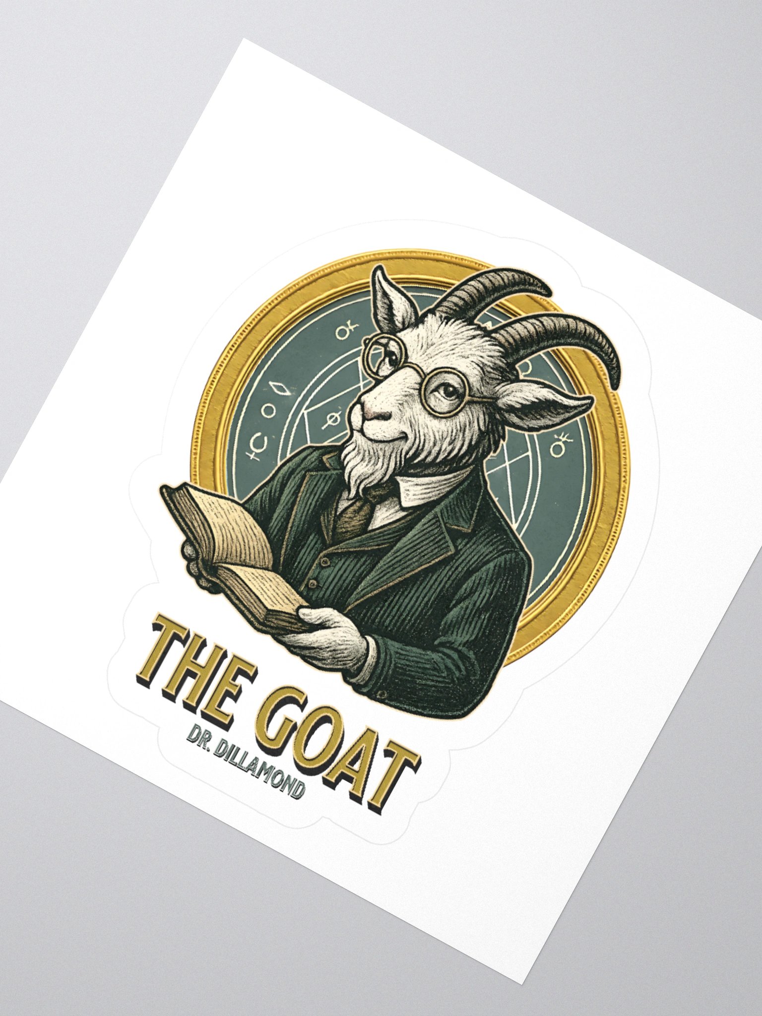 Dr. Dillamond "The GOAT" Broadway Stickers – Kiss-Cut Vinyl Decals product image (4)