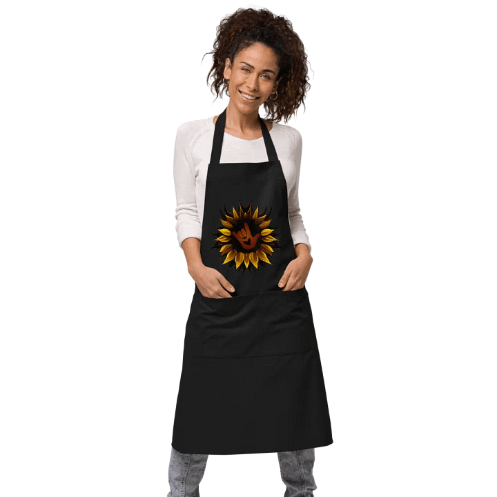 ASL Love Sunflower Organic Apron product image (1)