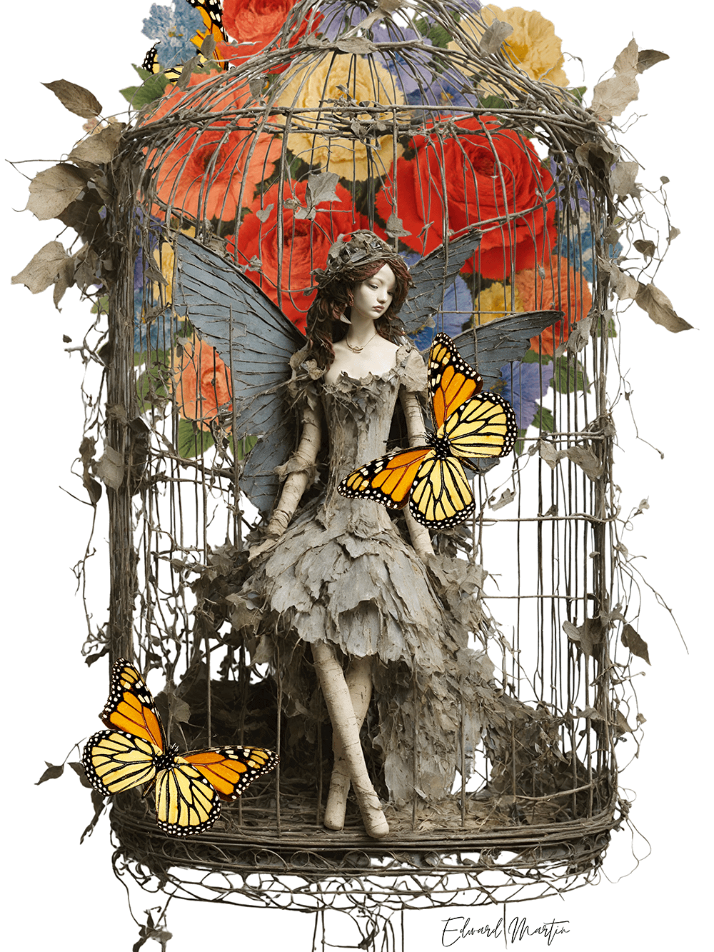 La Reina y las Monarcas (The Queen and the Monarchs) Fairy by Edward Martin product image (1)