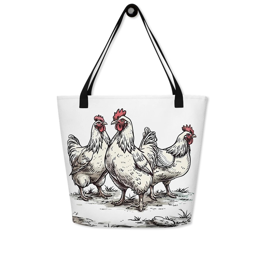 Tote Bag: Chicken Lover Farm Animals Themed Fashion Art Design product image (8)