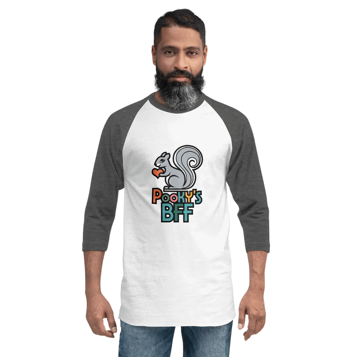 Pooky's BFF Squirrel Raglan Tee product image (2)