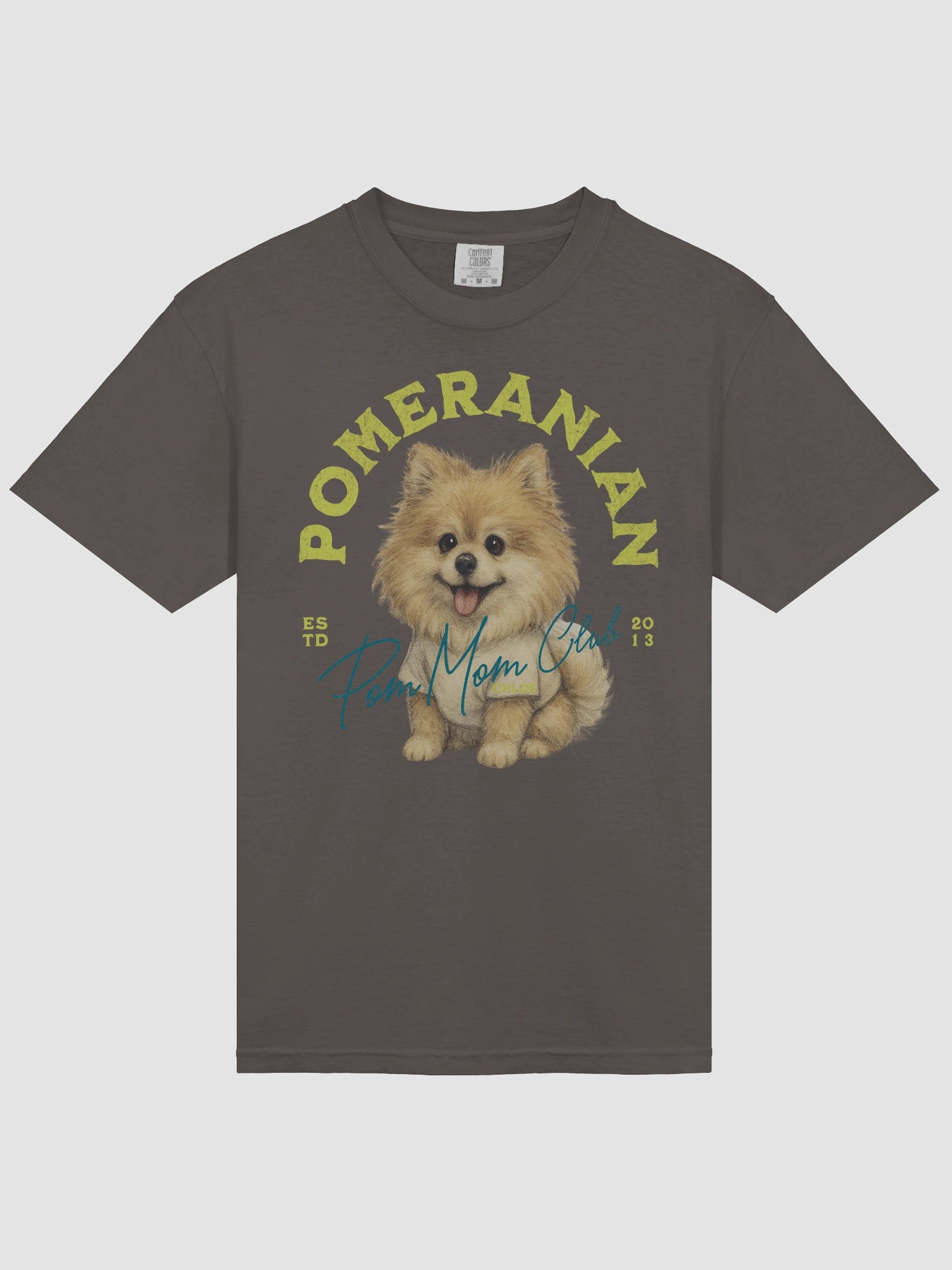 Pomeranian Tshirt Yellow product image (163)