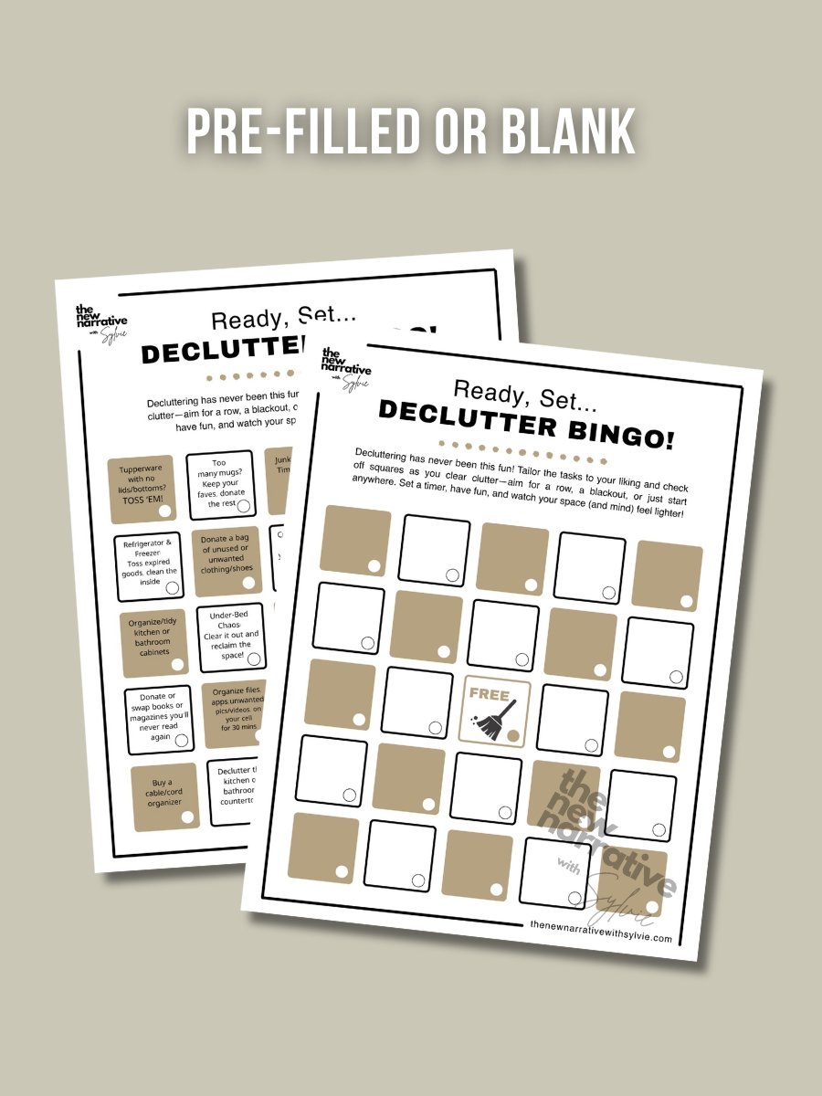Printable Decluttering BINGO Card product image (2)