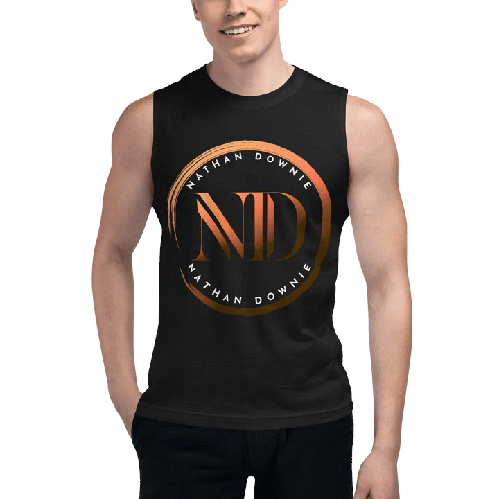 Nathan Downie Emblem - Unisex Muscle Tank Top - Black product image (1)