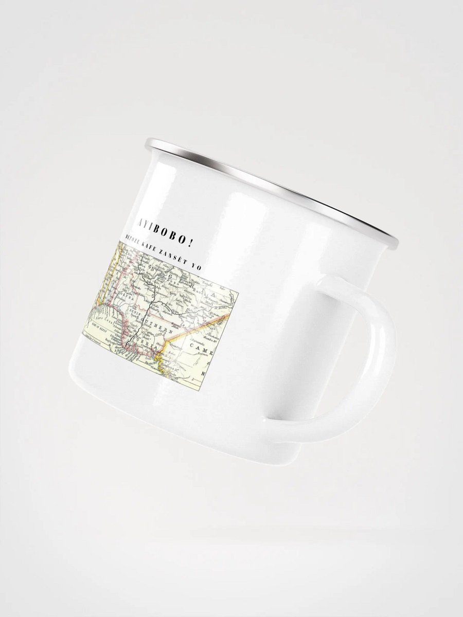 Africa slave Coast Vintage Map Enamel Mug product image (4)