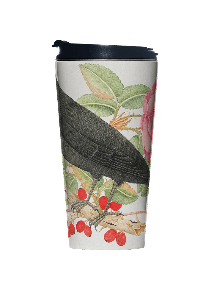 Whimsical Bird and Rose. Stainless Steel Mug product image (1)
