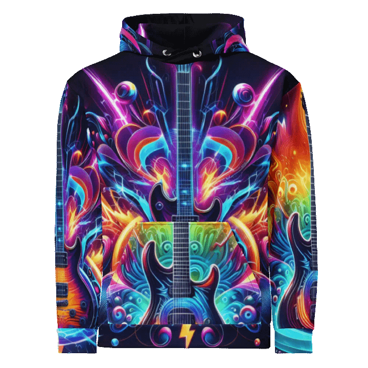 Guitar Musical Instrument - All-Over Unisex Hoodie #11 product image (1)