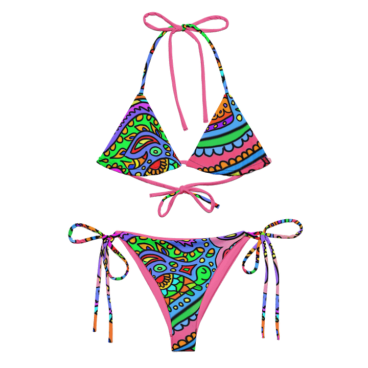Trippy Colors Bikini on Pink product image (2)