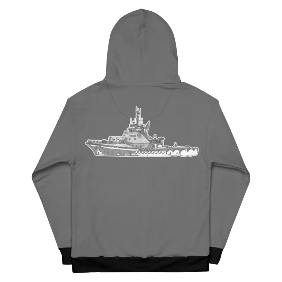 Gray Foss tug Sketch Hoodie product image (8)