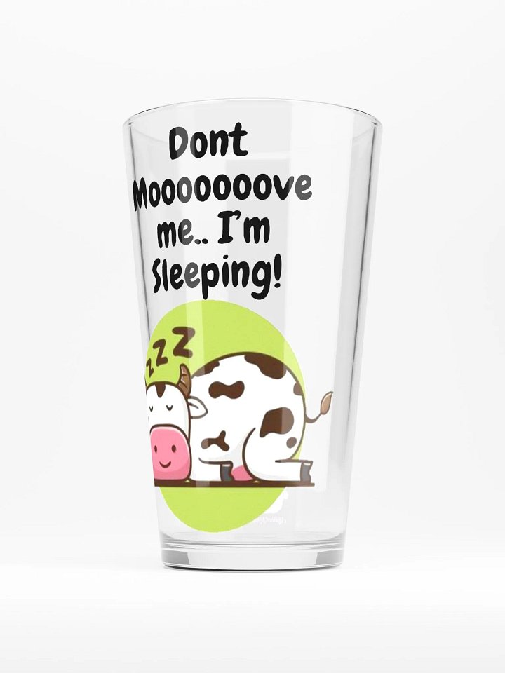 Sleepy Cow Pint Glass product image (2)