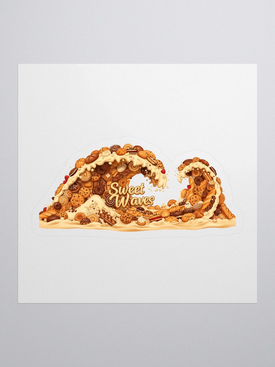 Sweet Treats Typography Kiss Cut Stickers product image (1)