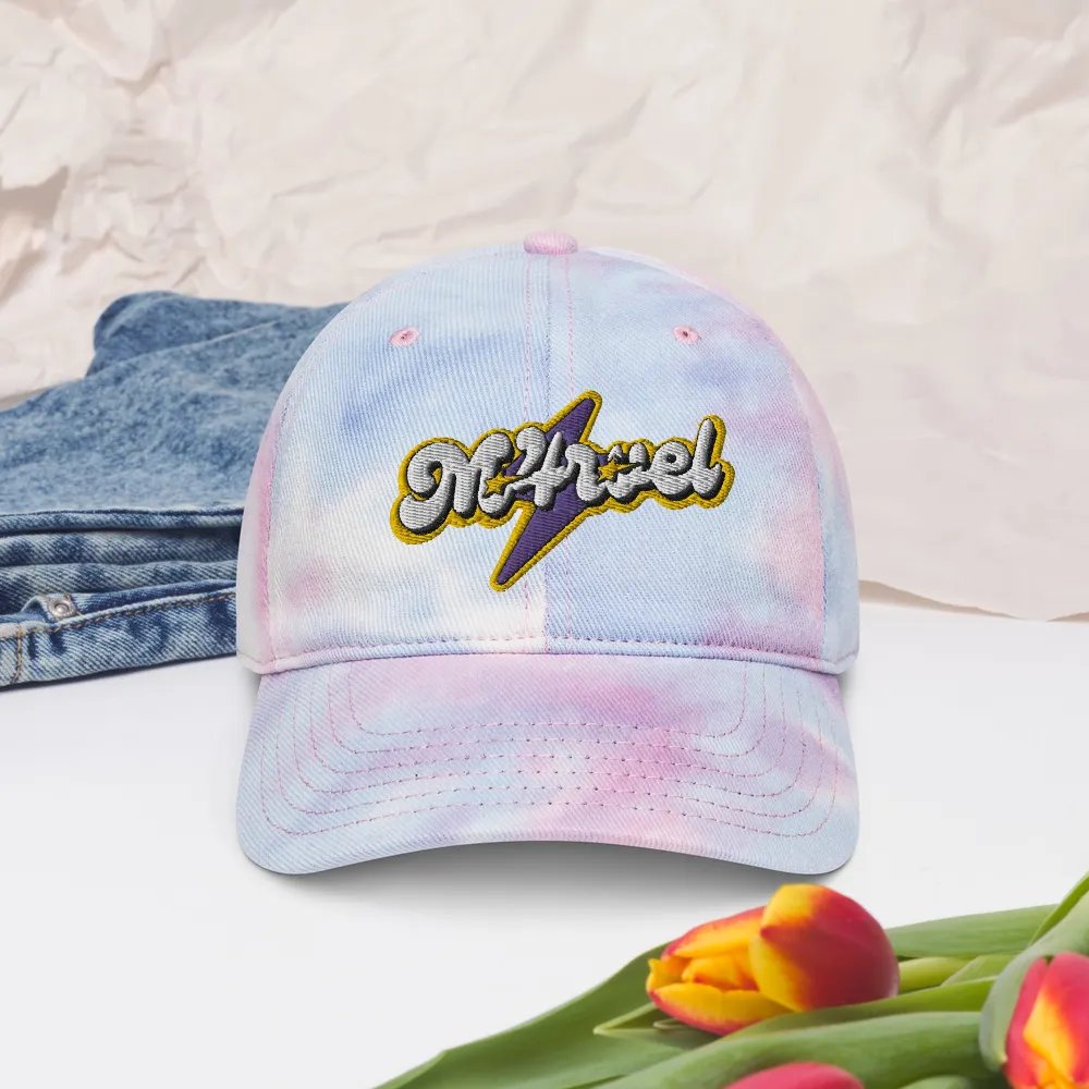 Electric Marvel Tie-Dye Dad Hat product image (12)