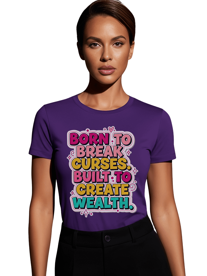 Born to Break Curses Built to Create Wealth T-Shirt | Empowerment, Legacy, Generational Wealth, Boss Mindset Tee product image (1)