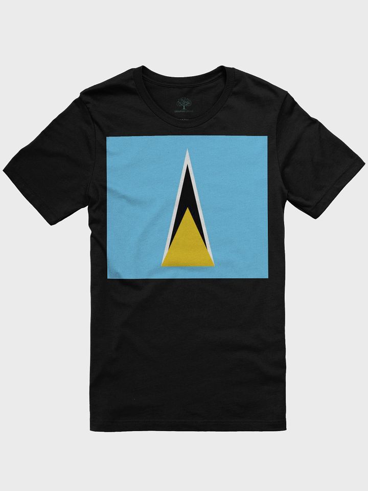 Exclusive Saint Lucia Flag T-Shirt – Unisex Supersoft Comfort | TDS Music product image (11)