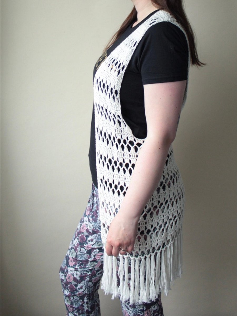 Crochet Boho Beach Vest For Summer PDF Pattern eBook product image (6)
