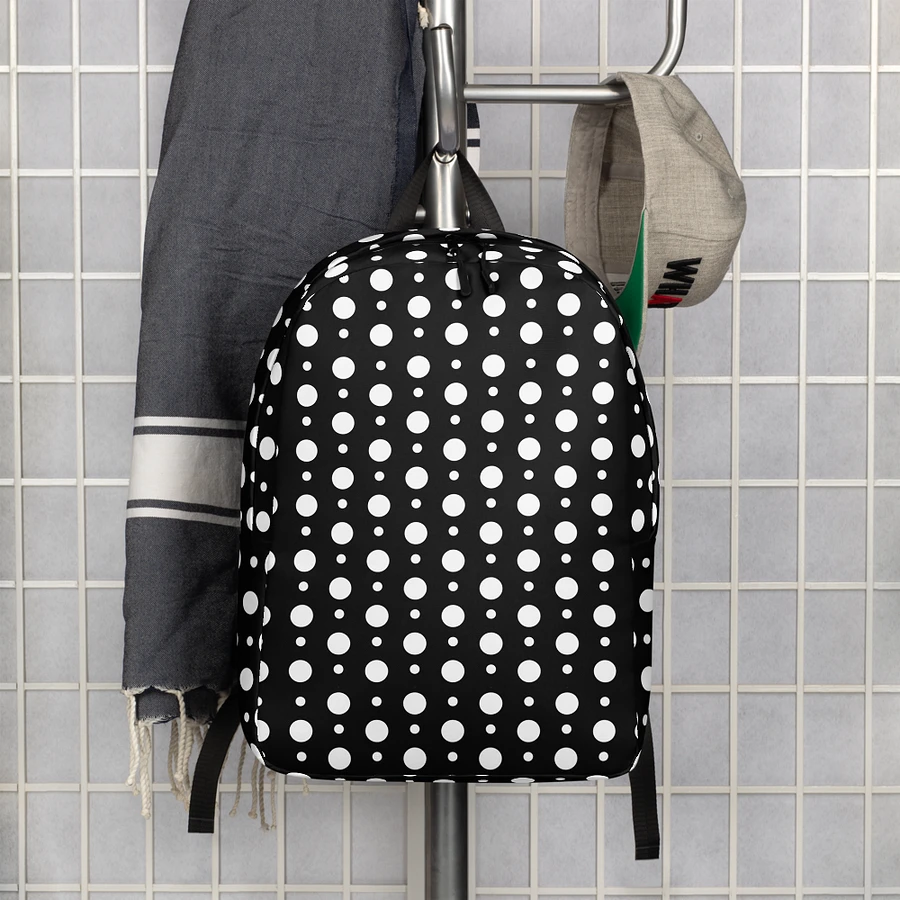 Monochrome Dot Minimalist Backpack product image (1)