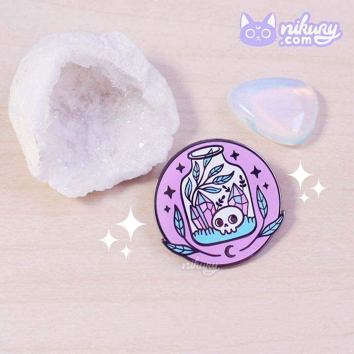 Witchy Terrarium Enamel Pin product image (2)