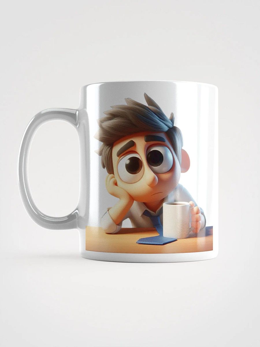 Bored Office Worker #Statement Glossy Mug - White product image (18)