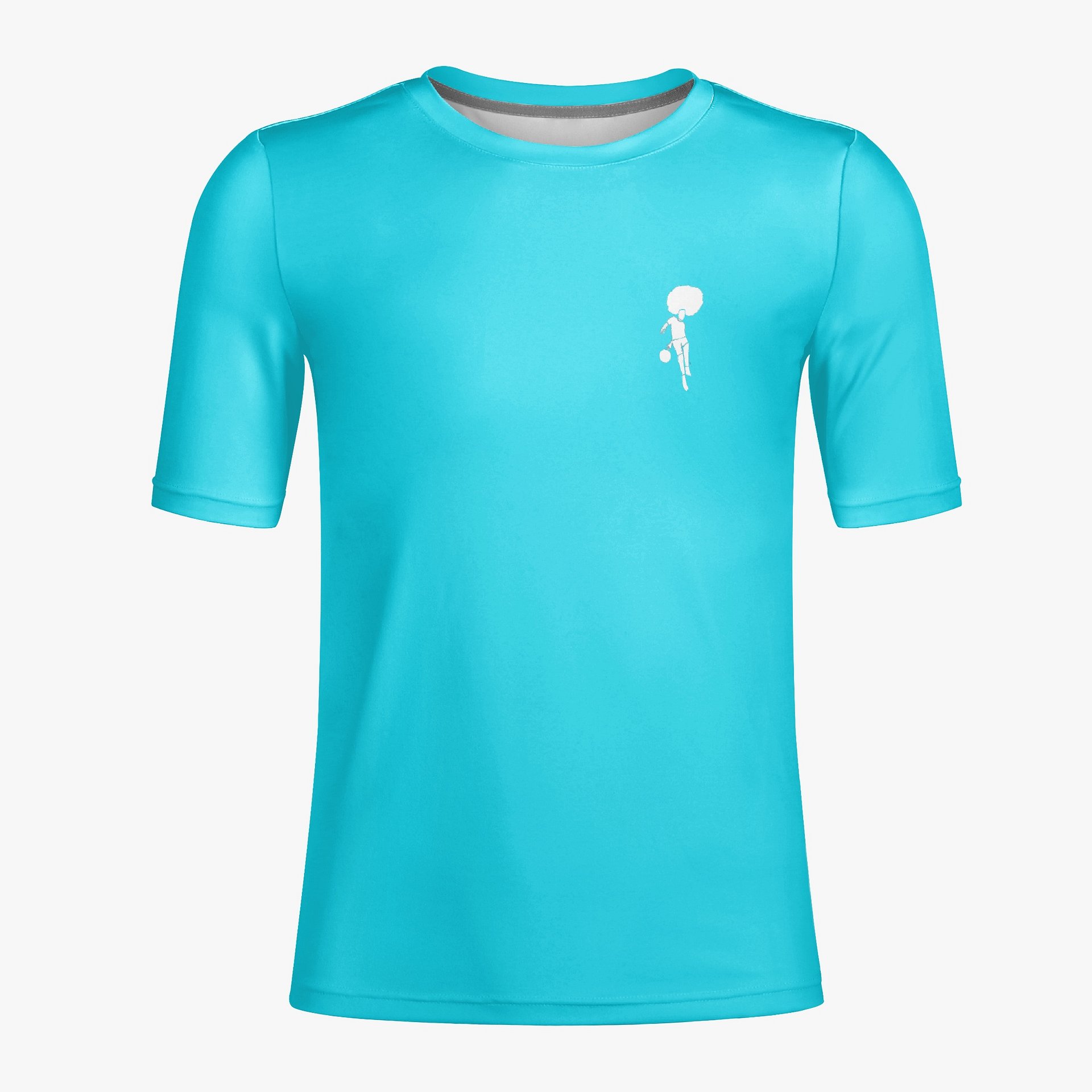 Mo_WithTheFro light blue synthetic T-Shirt (polyester) product image (3)