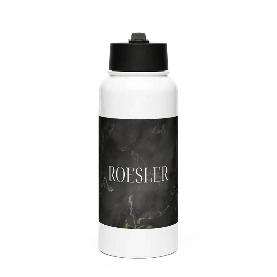 Marble White Stainless Steel Hydration Bottle product image (1)