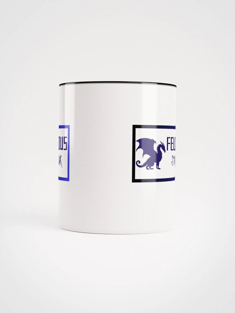 Felonious Streetwear Dragon Electric Blue Logo Ceramic Mug product image (62)