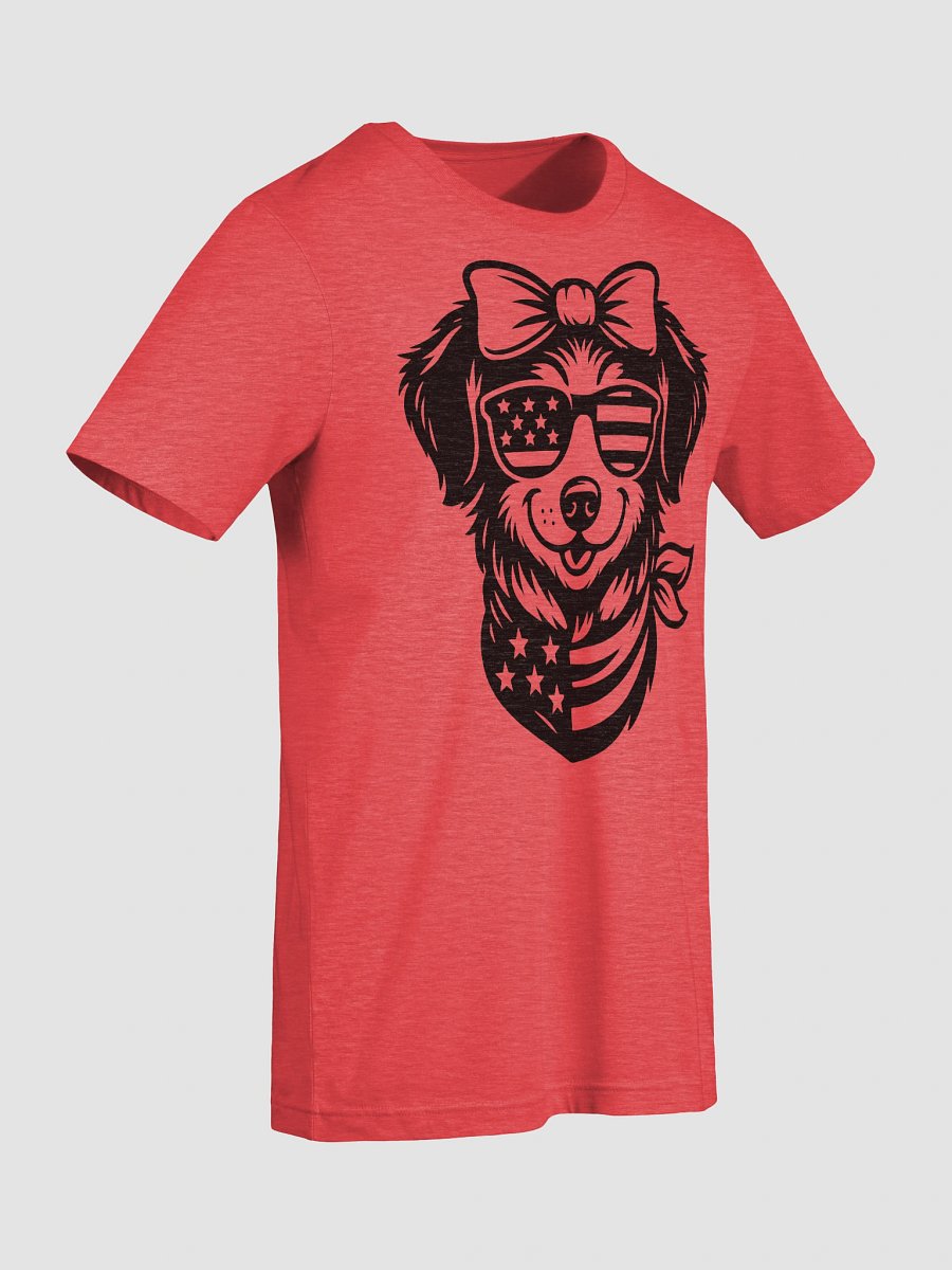 Flirty Patriotic Pup in Bandana | Border Collie T-Shirt product image (9)