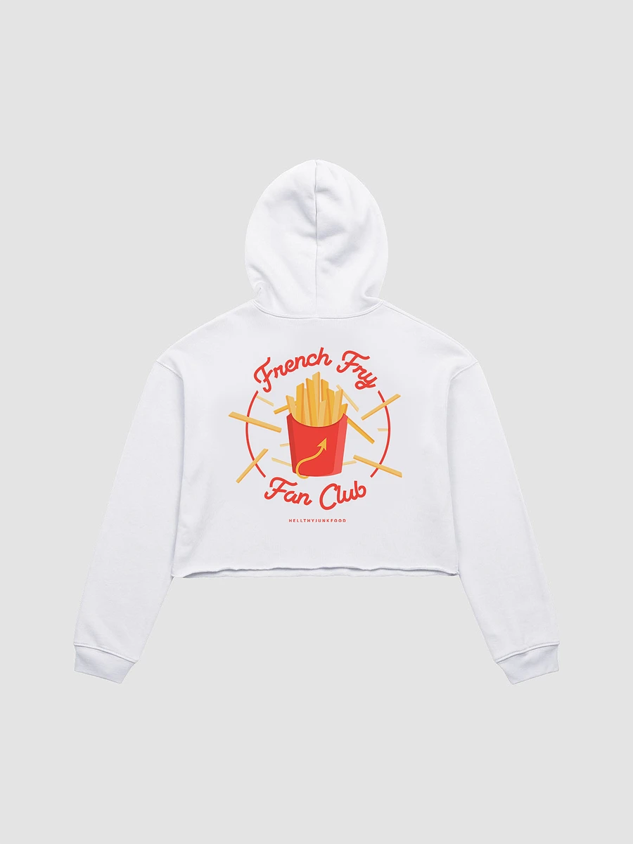 French Fry Fan Club Cropped Hoodie - White product image (1)