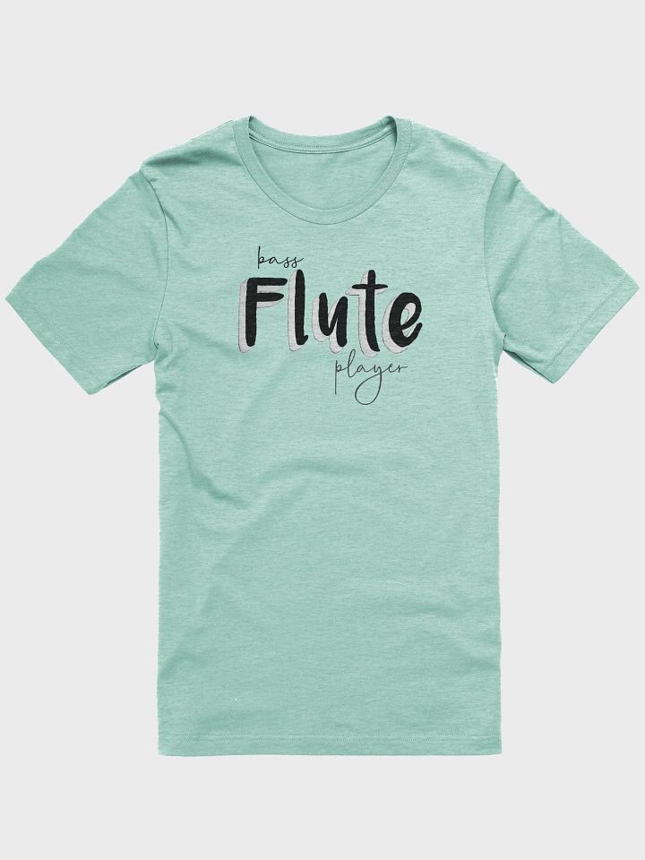 3D Bass Flute Player Typography Tee - Unisex product image (1)