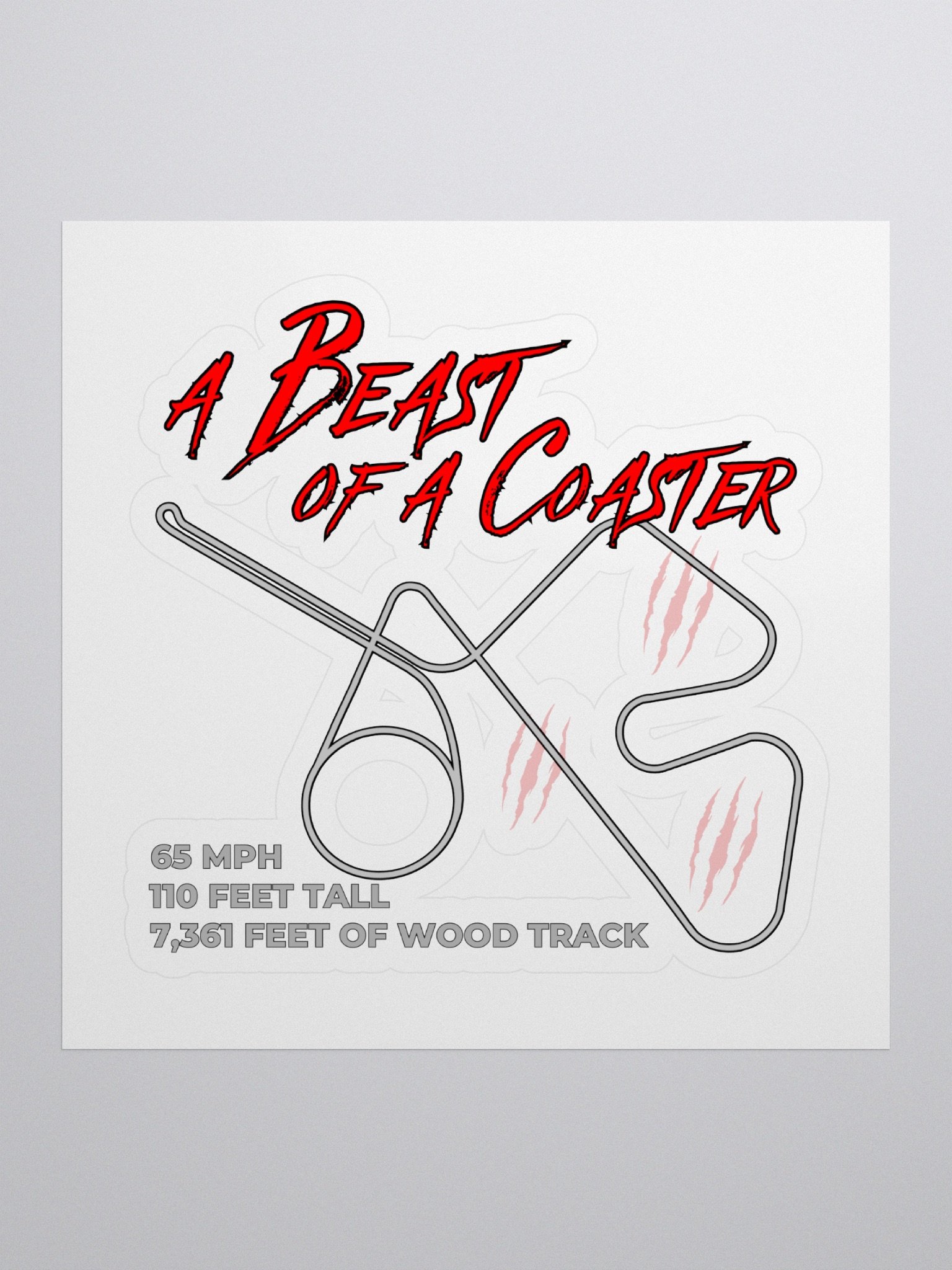 A Beast of a Coaster Sticker product image (1)