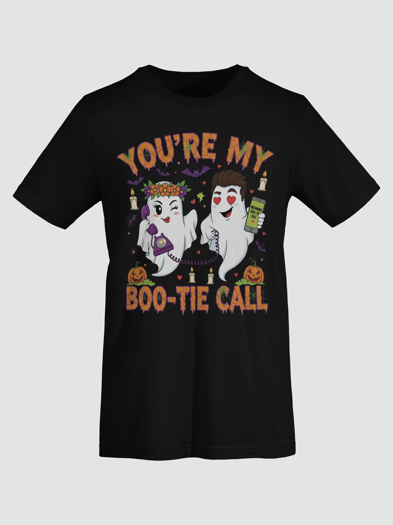 Boo-Tie Call Ghosts Halloween T-Shirt product image (13)
