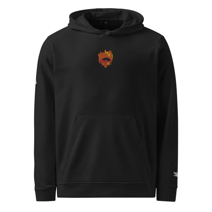 Flaming Skull - Embroidered - Fleece Hoodie product image (1)