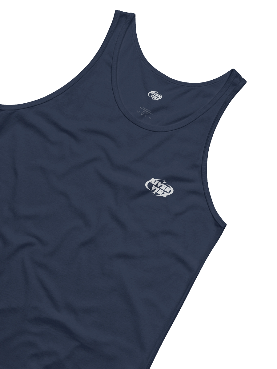 Men's White Starry River Vibz Logo Tank product image (16)