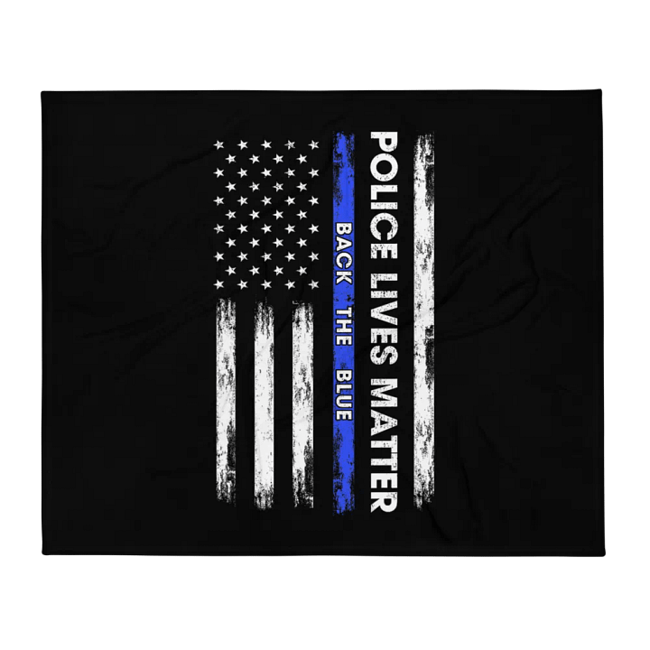 Police Lives Matter Back the Blue - Throw Blanket product image (1)