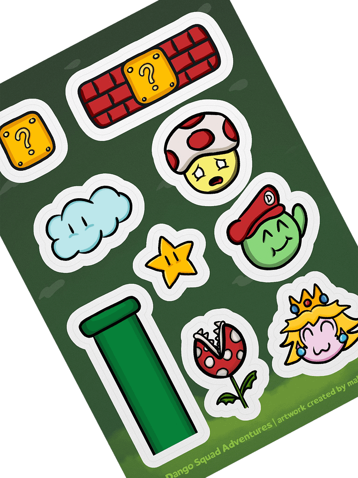 Dango Mario Set - Kiss Cut Sticker Sheet product image (2)