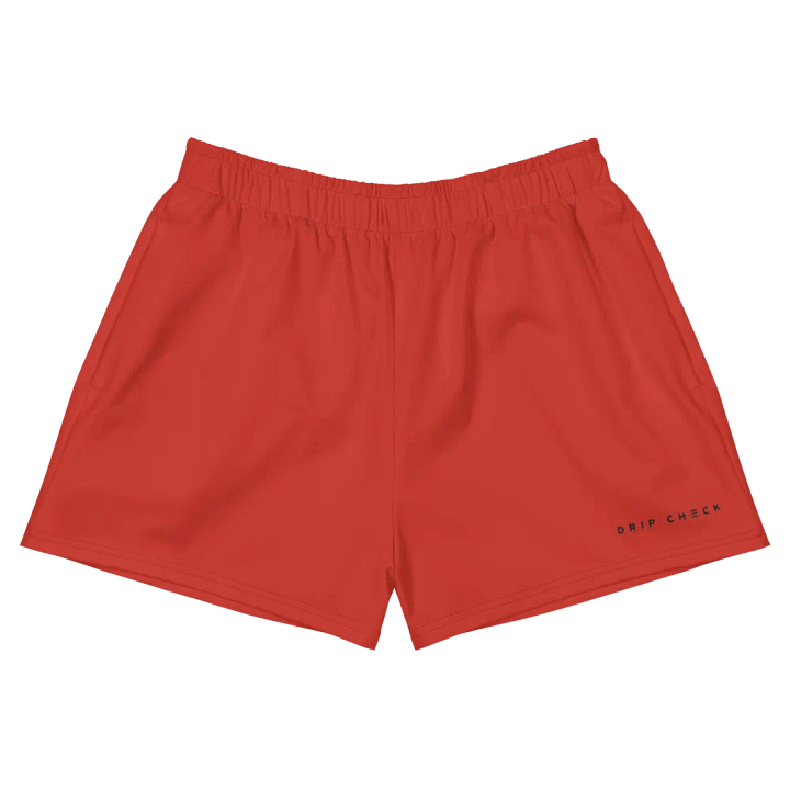 DRIP CHECK RELAXED SHORTS - ORANGE product image (1)