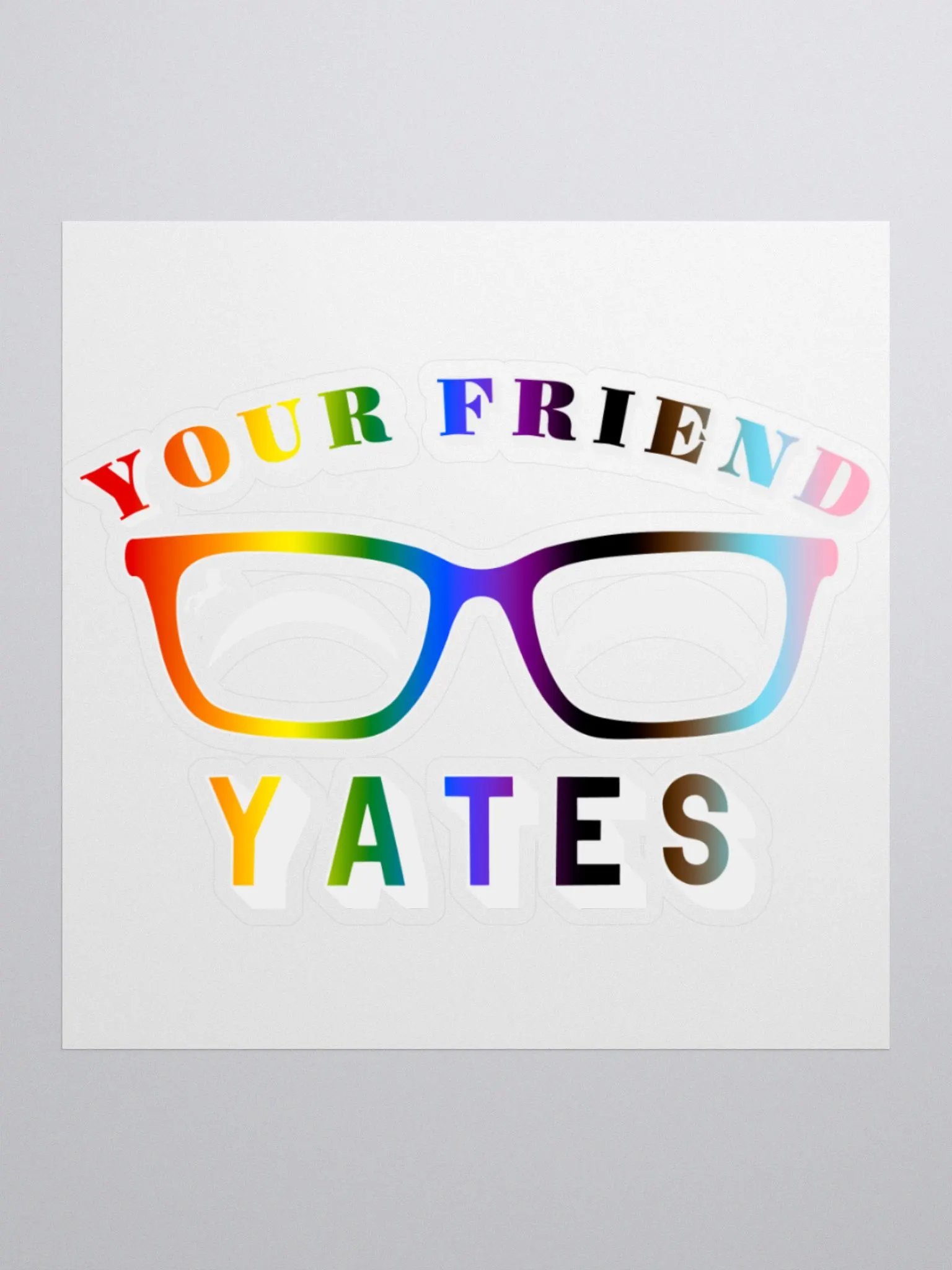 YourFriendYates Pride Logo Sticker product image (2)