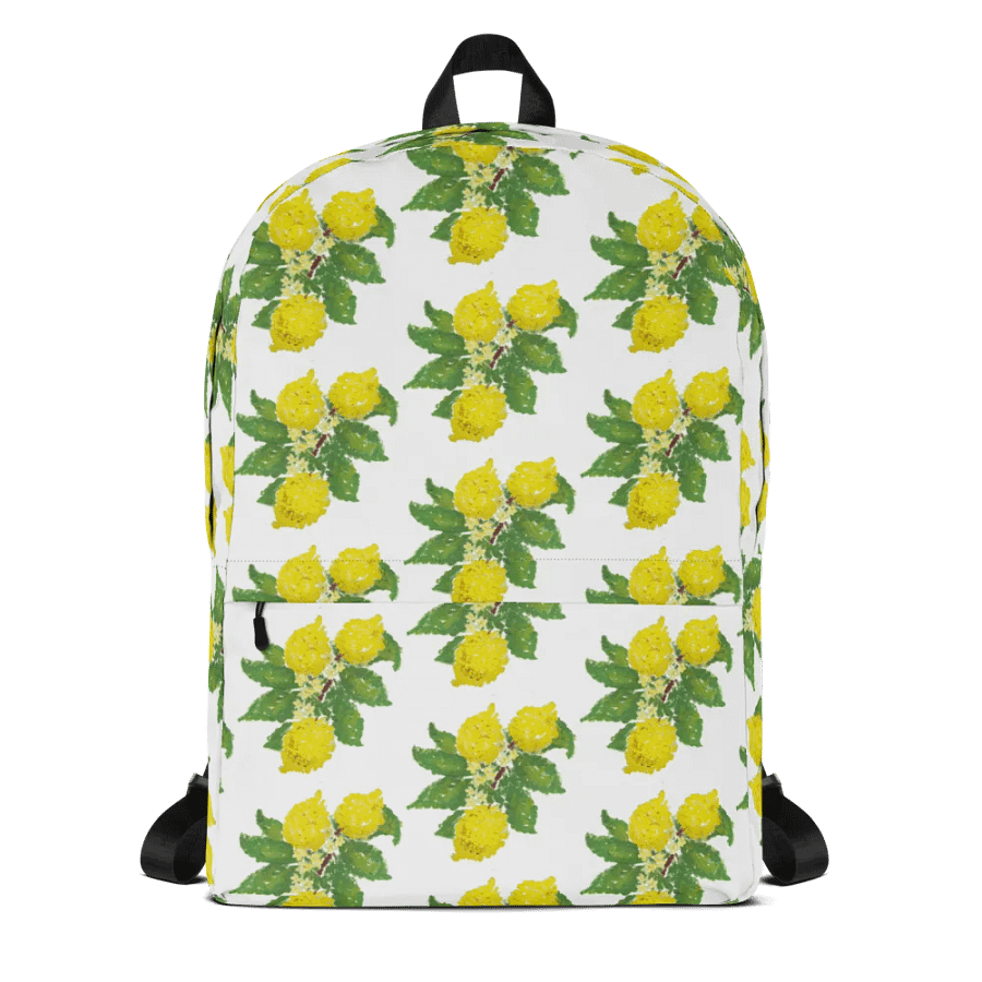 Lemon Love All-Over Backpack product image (7)